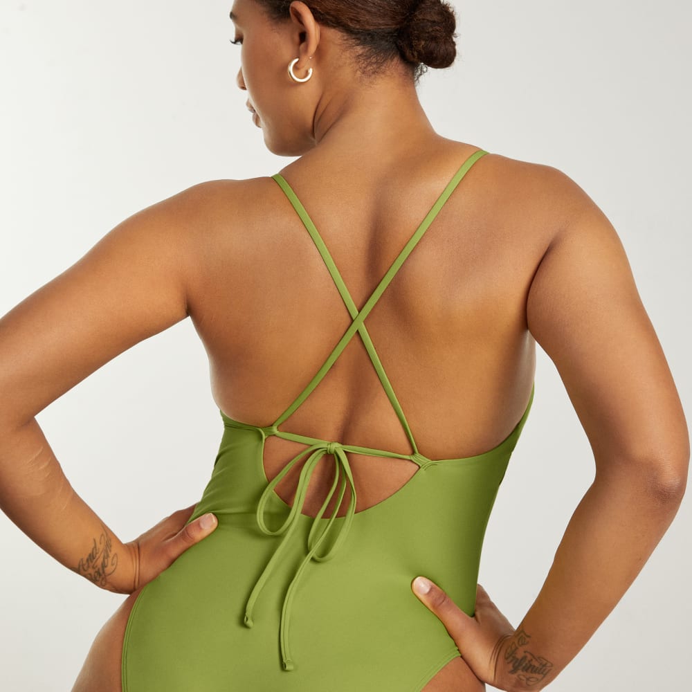 The String One-Piece in Pepper — detail view