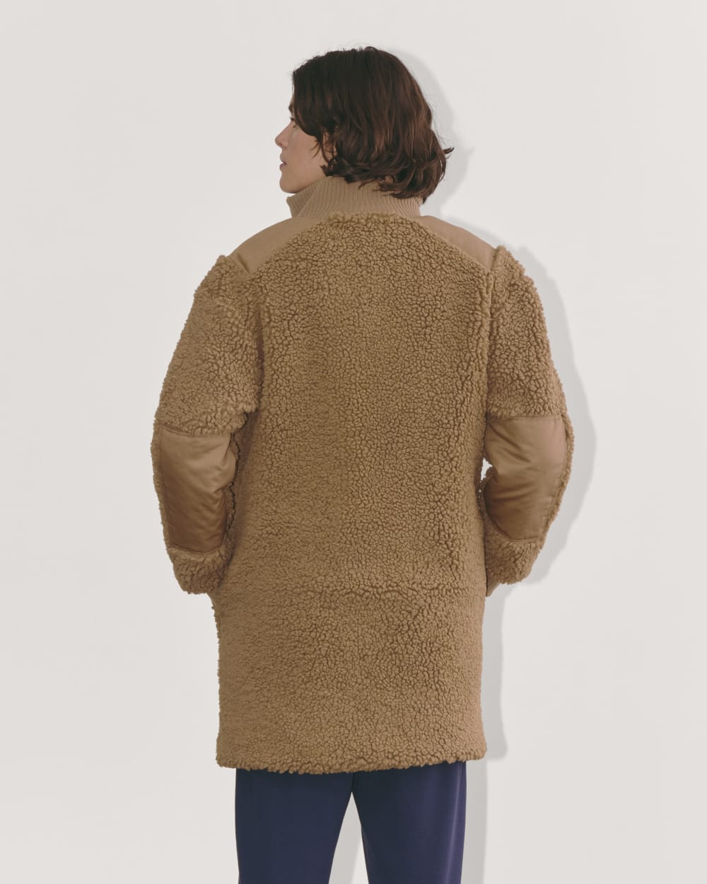 The Teddy Jacket in Toasted Coconut — detail view