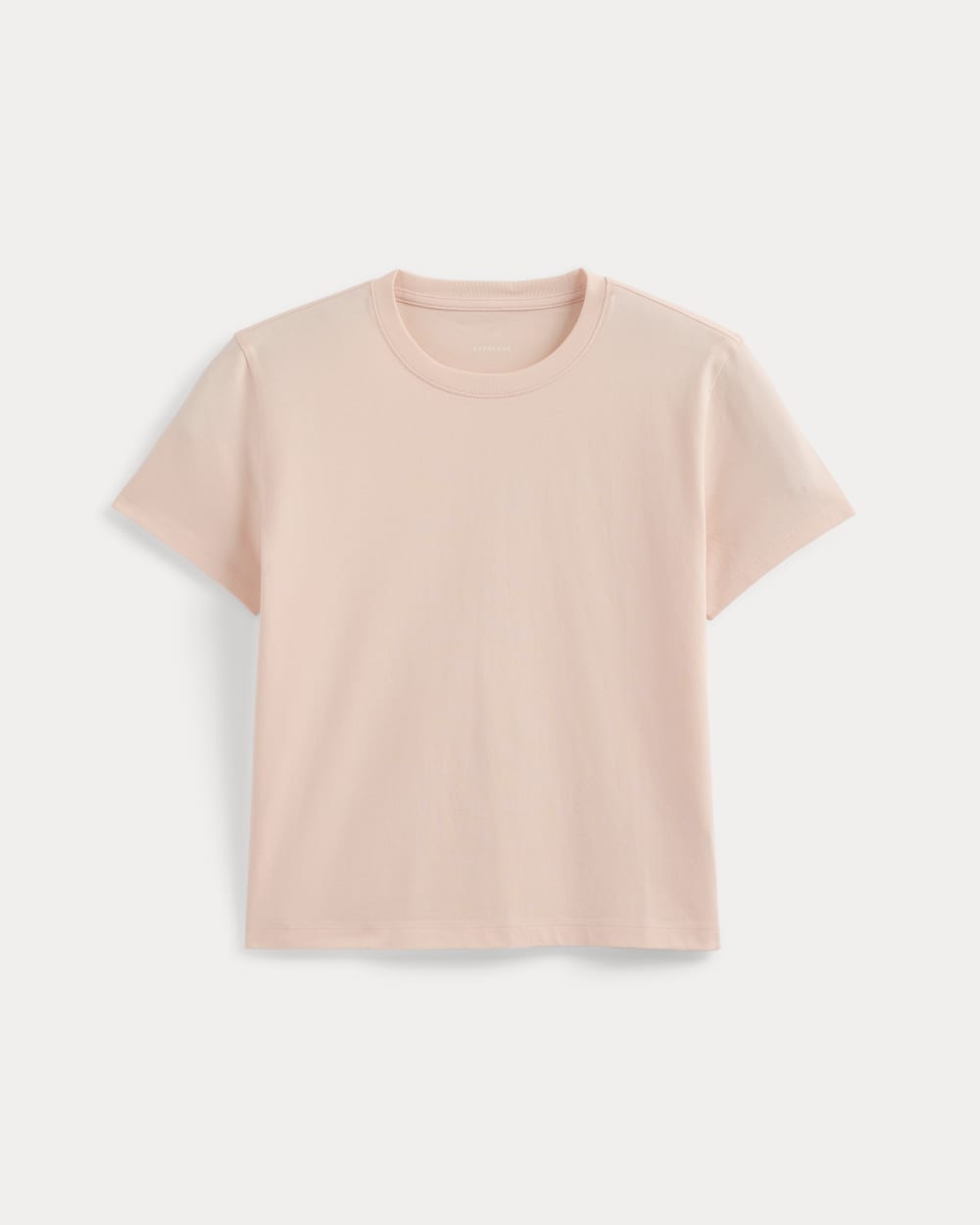 The Box-Cut Tee in Essential Cotton in Pale Peach — alternate view