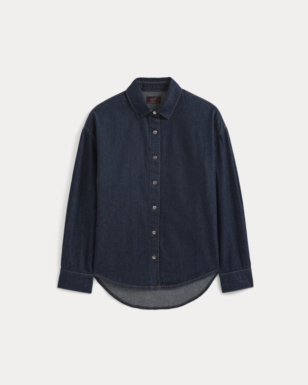 Everlane x Elena Bonvicini Balboa Button-Up Shirt in Deep Bay Indigo — alternate view