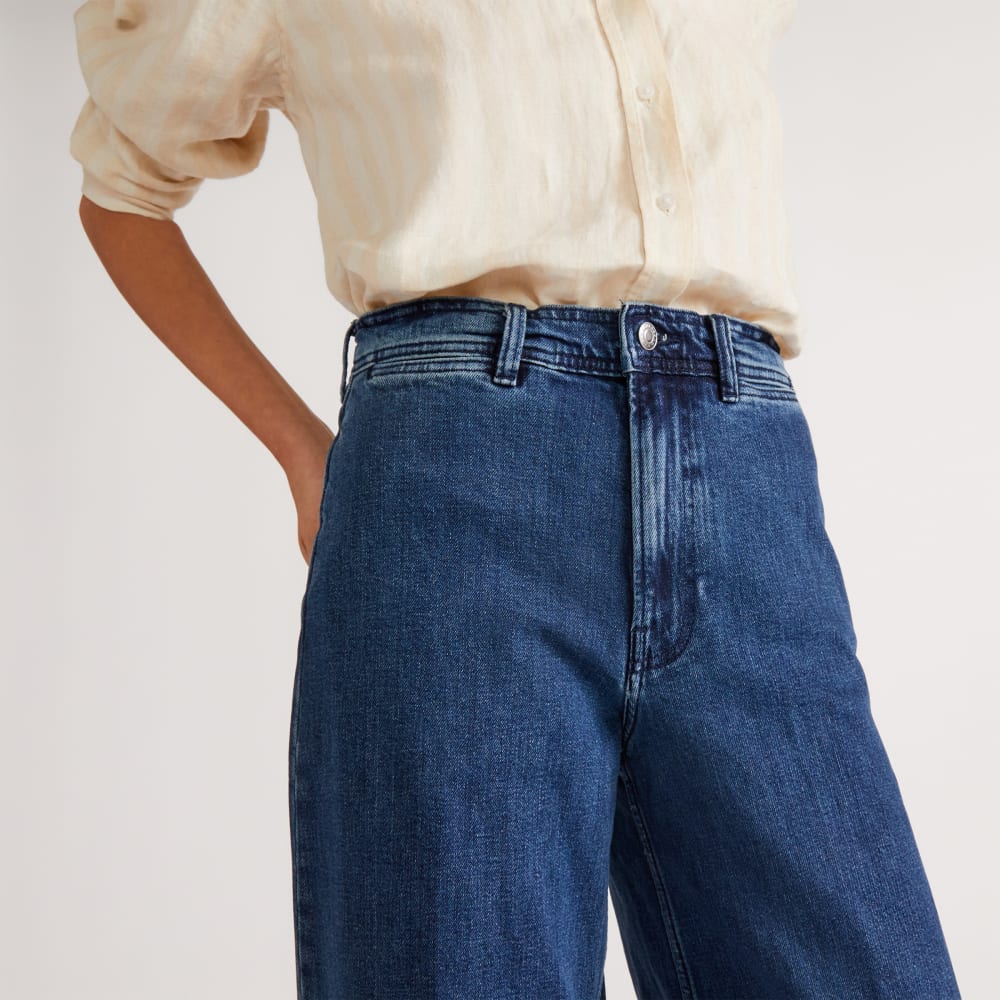 The Mariner Jean in Vintage Indigo — detail view