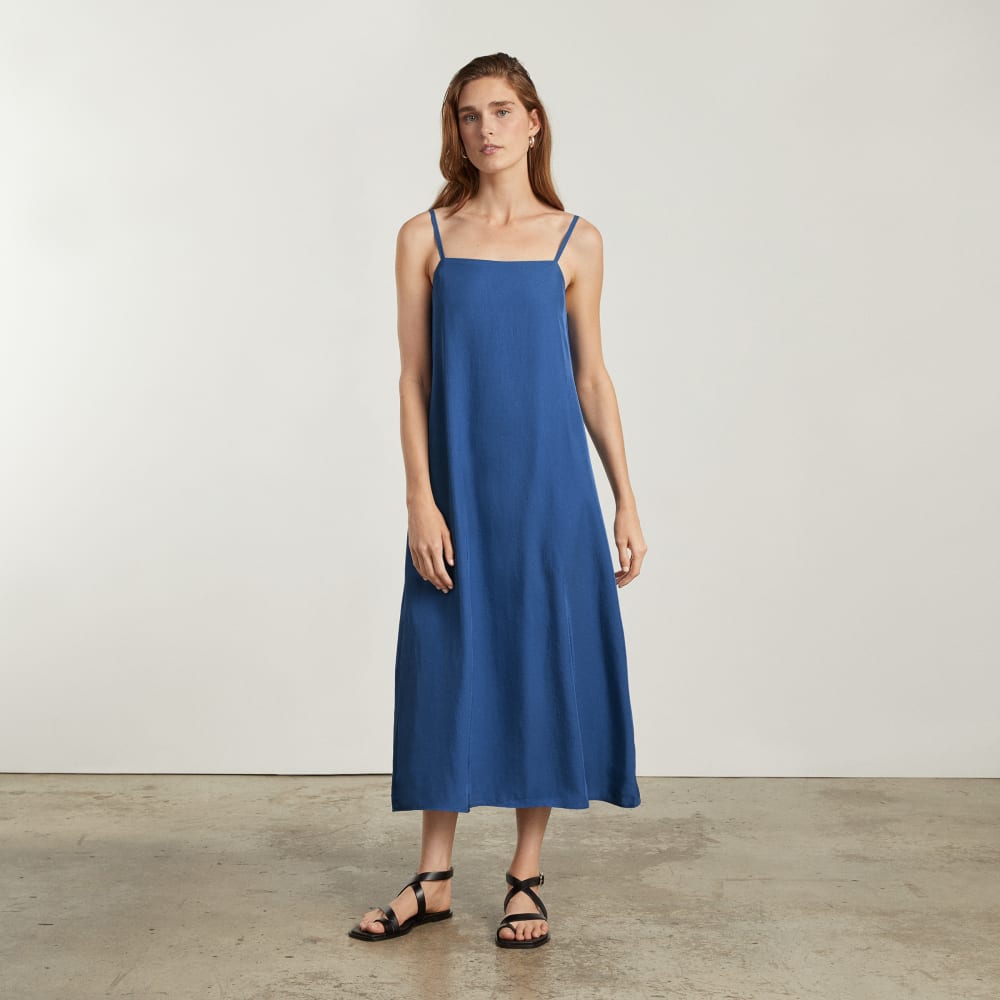 The Japanese GoWeave® Slip Dress in Deep Blue — alternate view