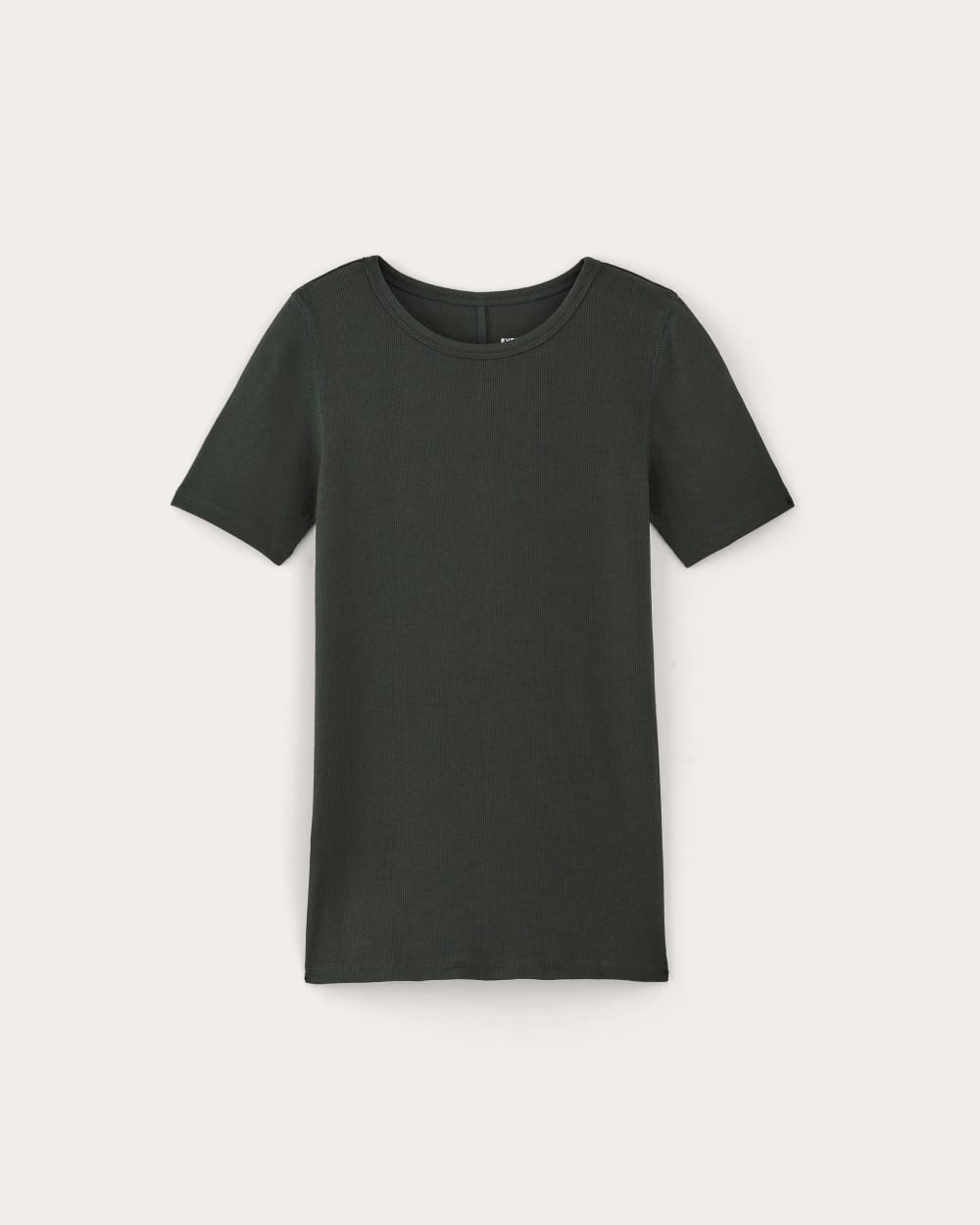 The Luxe Rib Crew in Scarab — alternate view