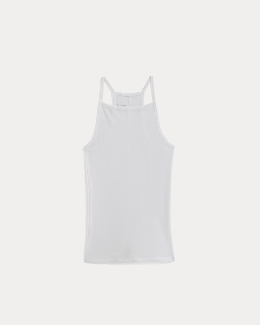 Tissue Narrow Racerback Tank in White — alternate view