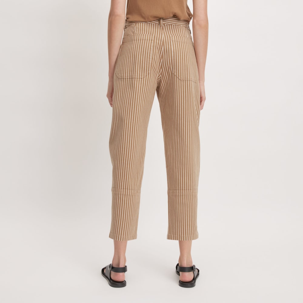 The Utility Barrel Pant in Toasted Coconut / Bone — detail view