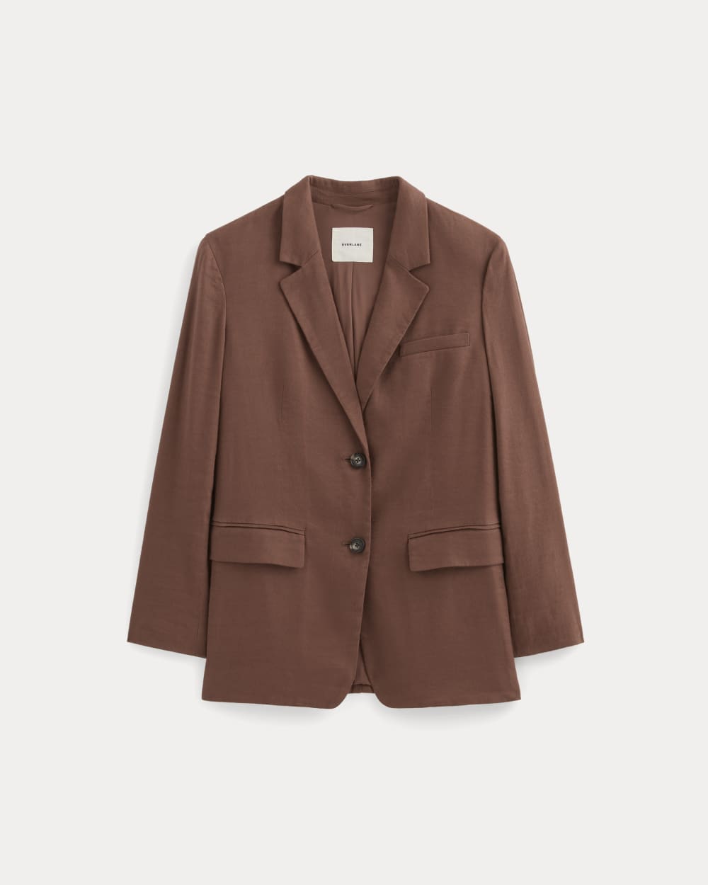 The Oversized Blazer in Stretch Linen in Cedarwood — alternate view