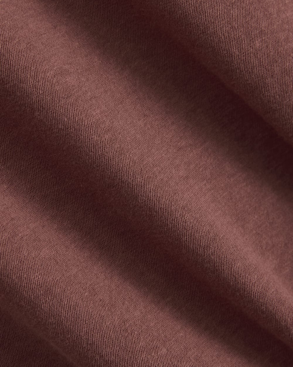 The Air Tee in Henna Red — detail view