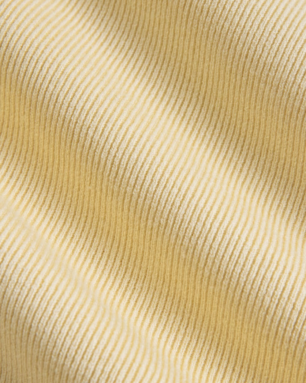 The Knit Boatneck Top in Banana Crepe — detail view