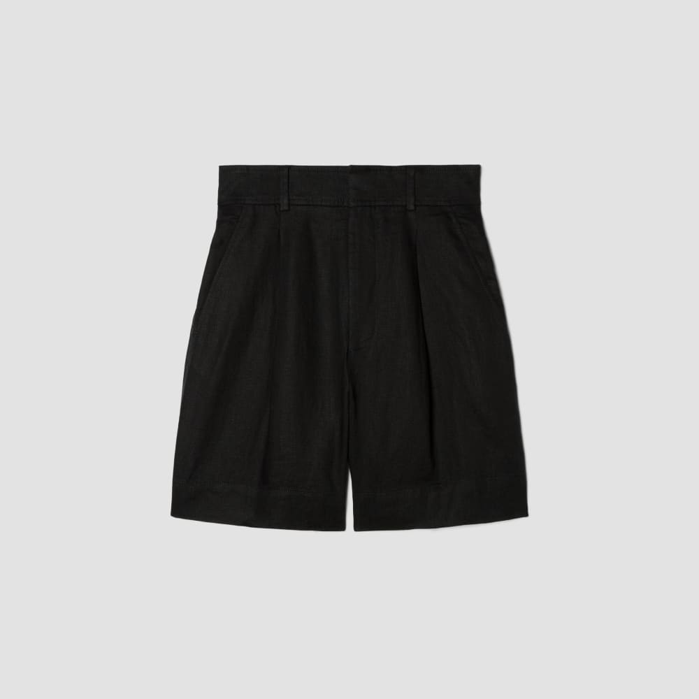 The Linen Way-High® Drape Short in Black — alternate view