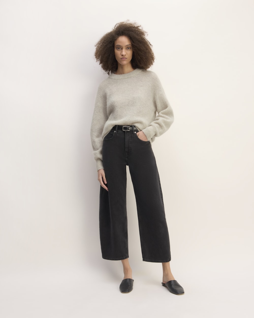 The Cocoon Crew in Alpaca in Pumice Stone — detail view