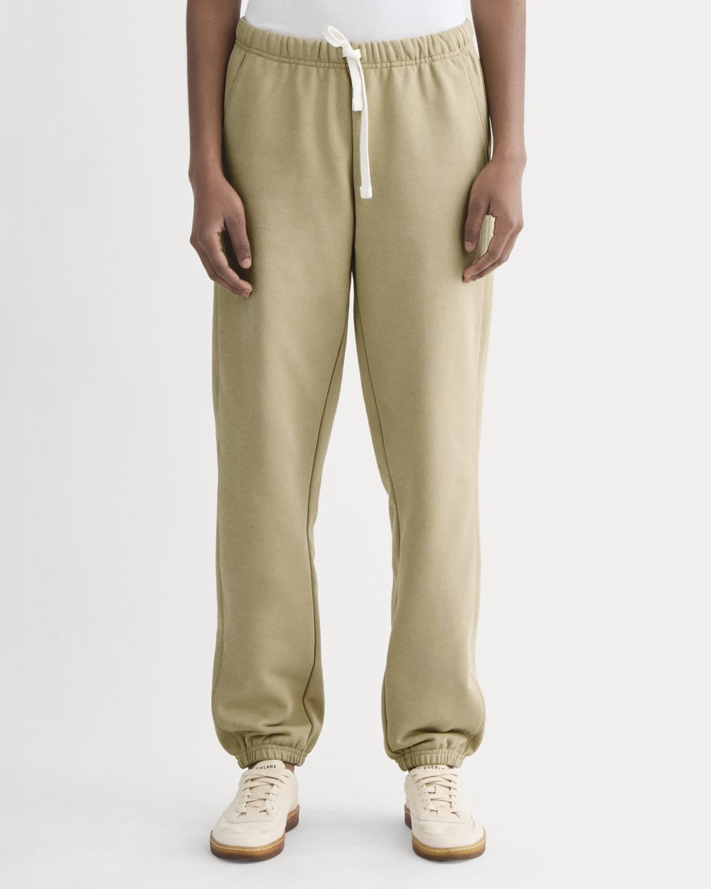 The Off-Duty Jogger in Classic Khaki — detail view