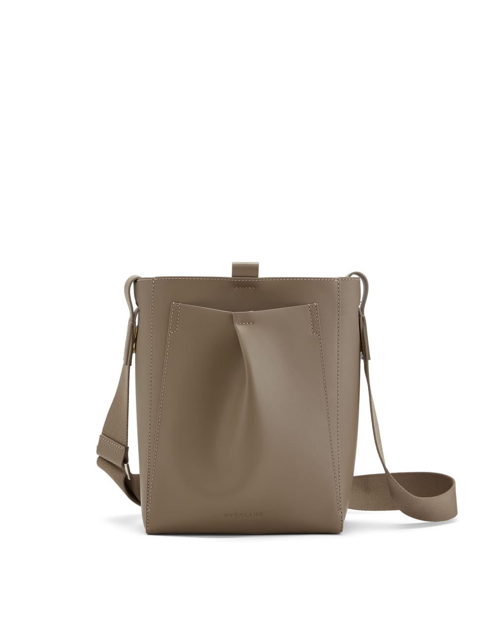The Mini Studio Bag in Porcini Taupe — front view