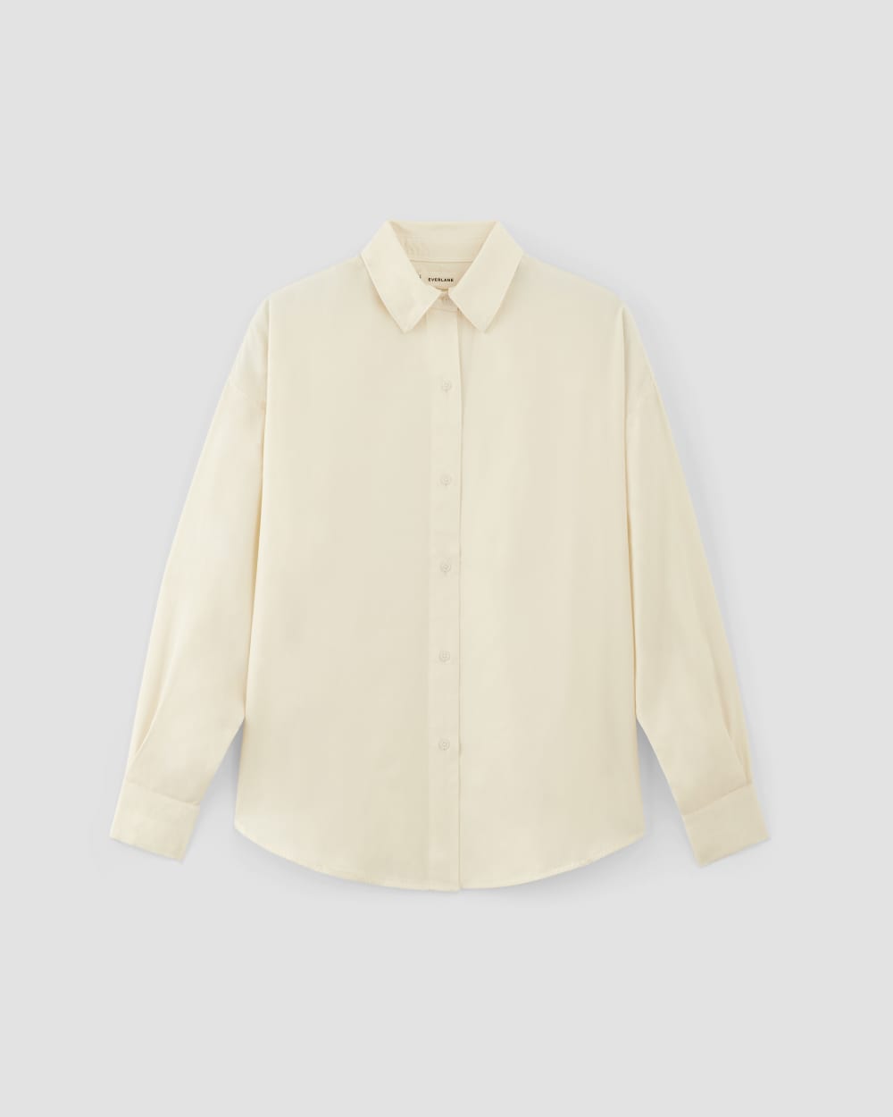 The Oversized Shirt in Butterlite in Bone — alternate view