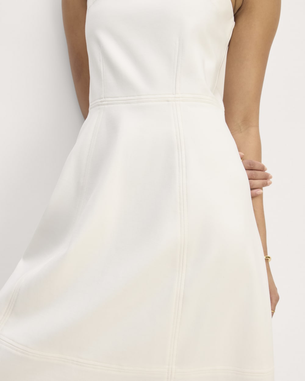 The Dream Everywhere Dress in Bone — detail view