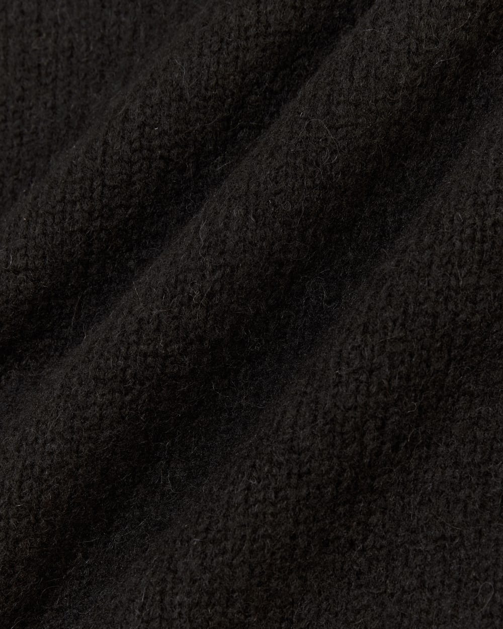 The Cloud Oversized Turtleneck in Black — detail view