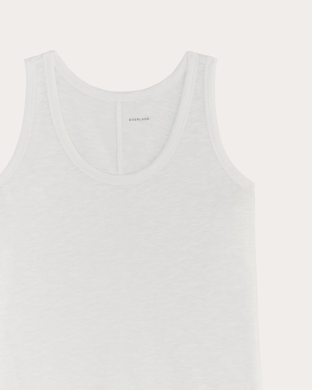 The Perform Tank in White — detail view