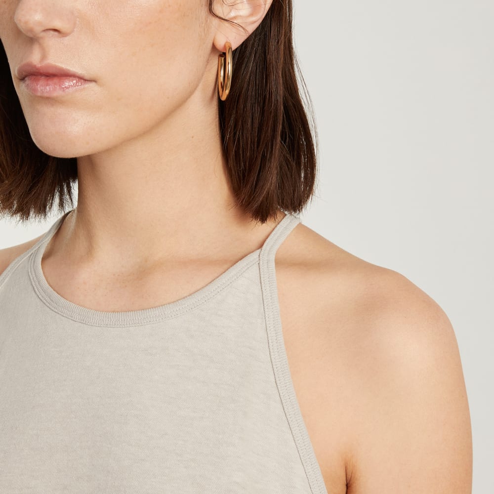 The Hemp Cutaway Tank in Moonlit Cloud — detail view