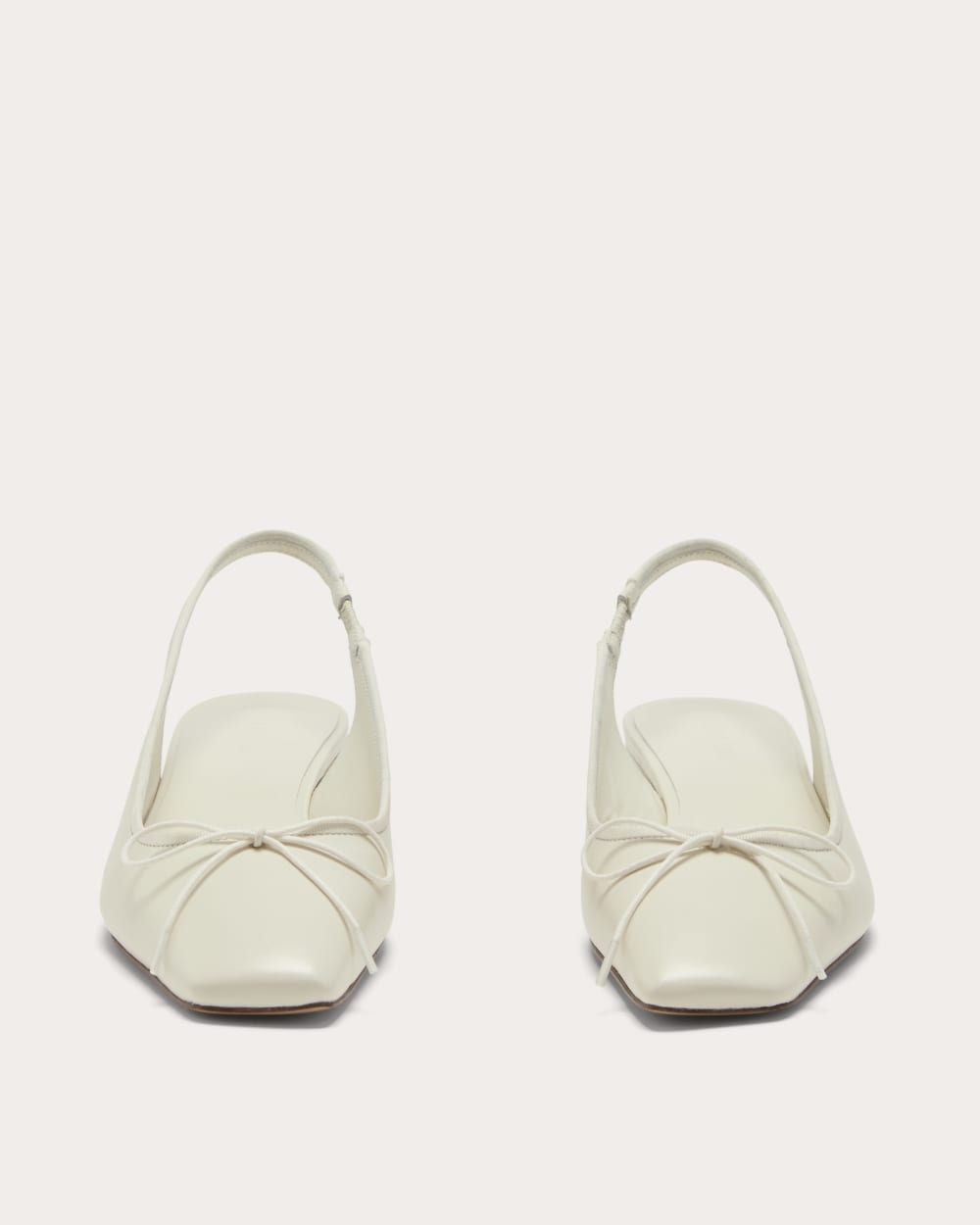 The Ballet Slingback Heel in Canvas — detail view