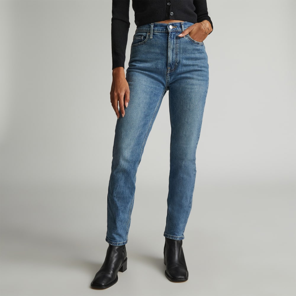 The Original Cheeky® Jean in Worn-In Mid Blue — detail view