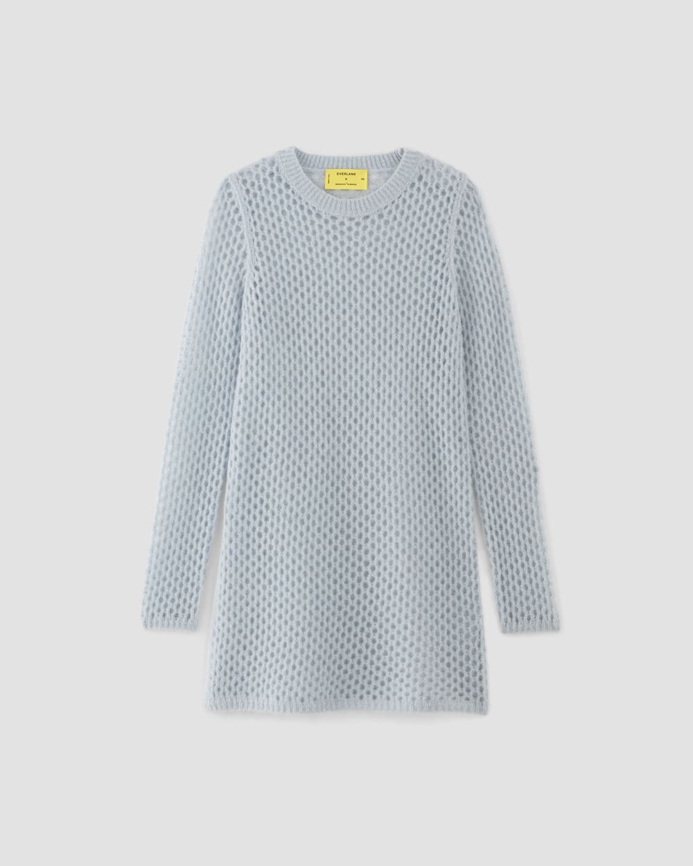 The Everlane x Marques' Almeida Alpaca Mesh Tunic in Mist — alternate view
