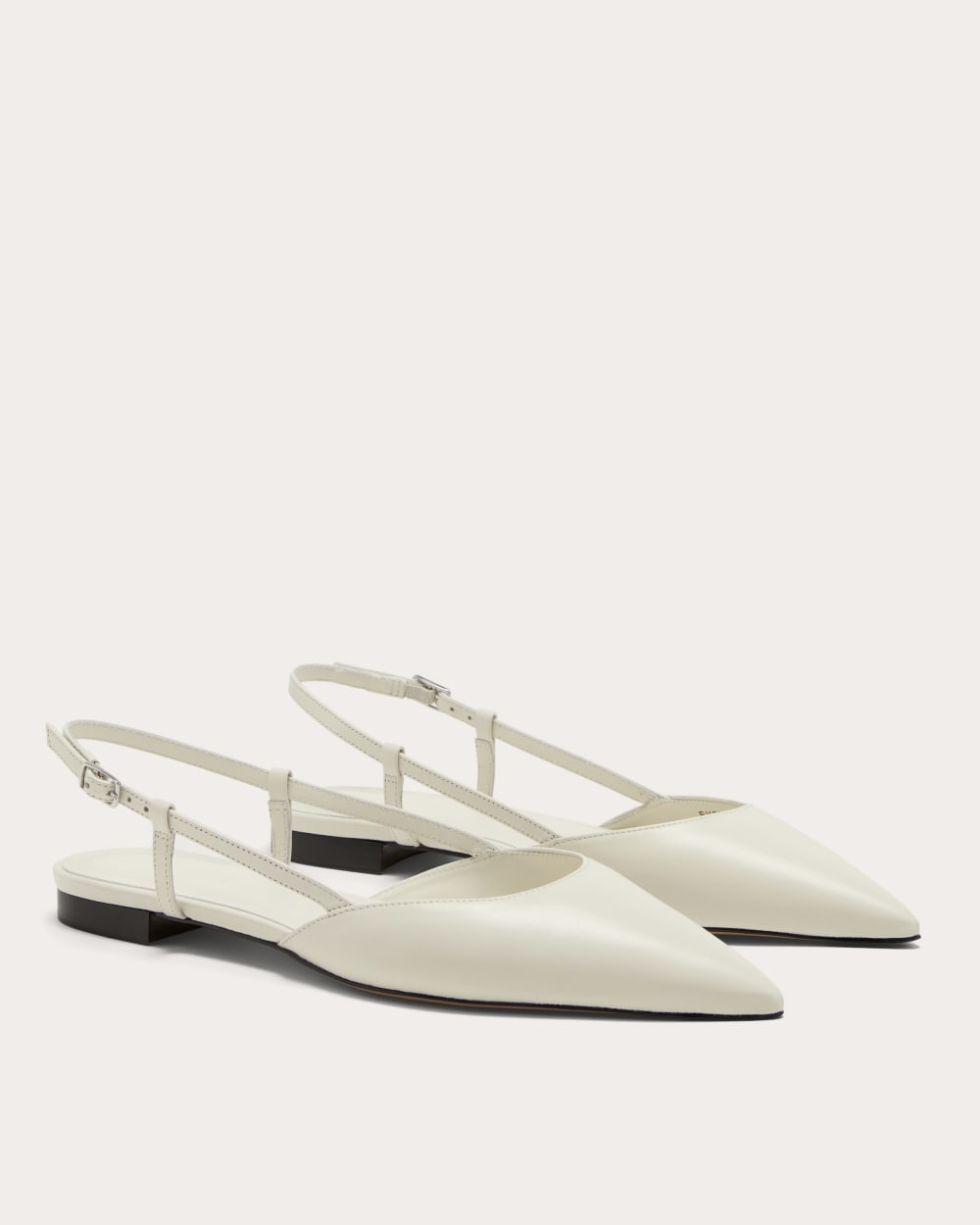 The Studio Slingback Flat in Canvas — detail view