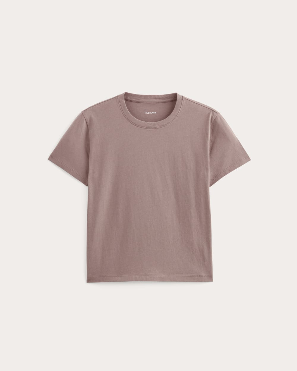 The Box-Cut Tee in Essential Cotton in Rose Dusk — alternate view