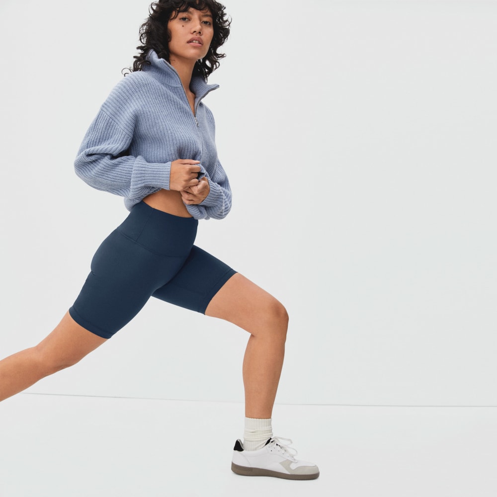 The Perform Bike Short in Atlantic — detail view