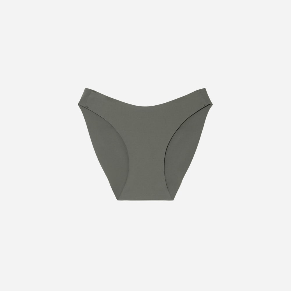 The Invisible Bikini in Pewter Green — front view