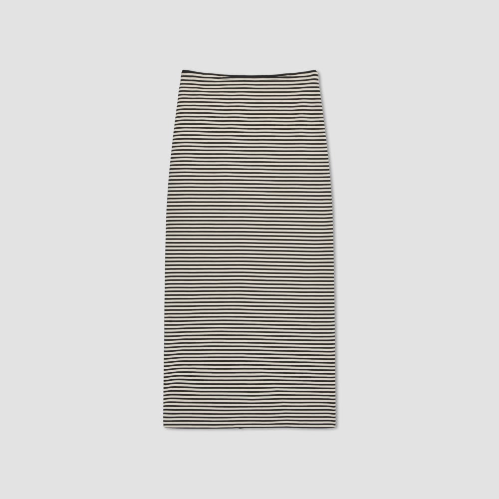 The Dream Maxi Skirt in Parchment / Black — alternate view