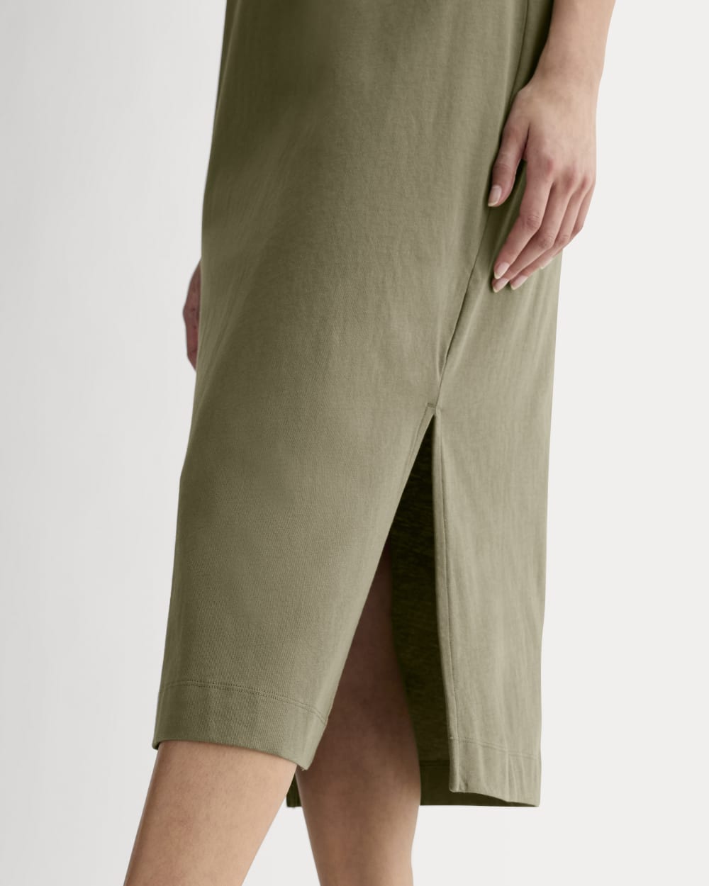 The Weekend Tank Dress in Kalamata — detail view