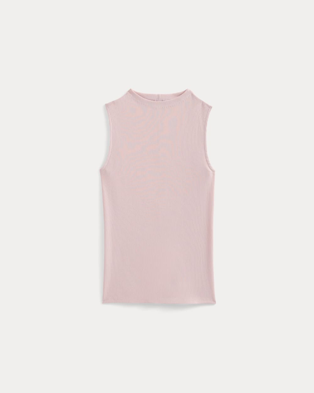 The Luxe Rib Funnel-Neck Tank in Burnished Lilac — alternate view