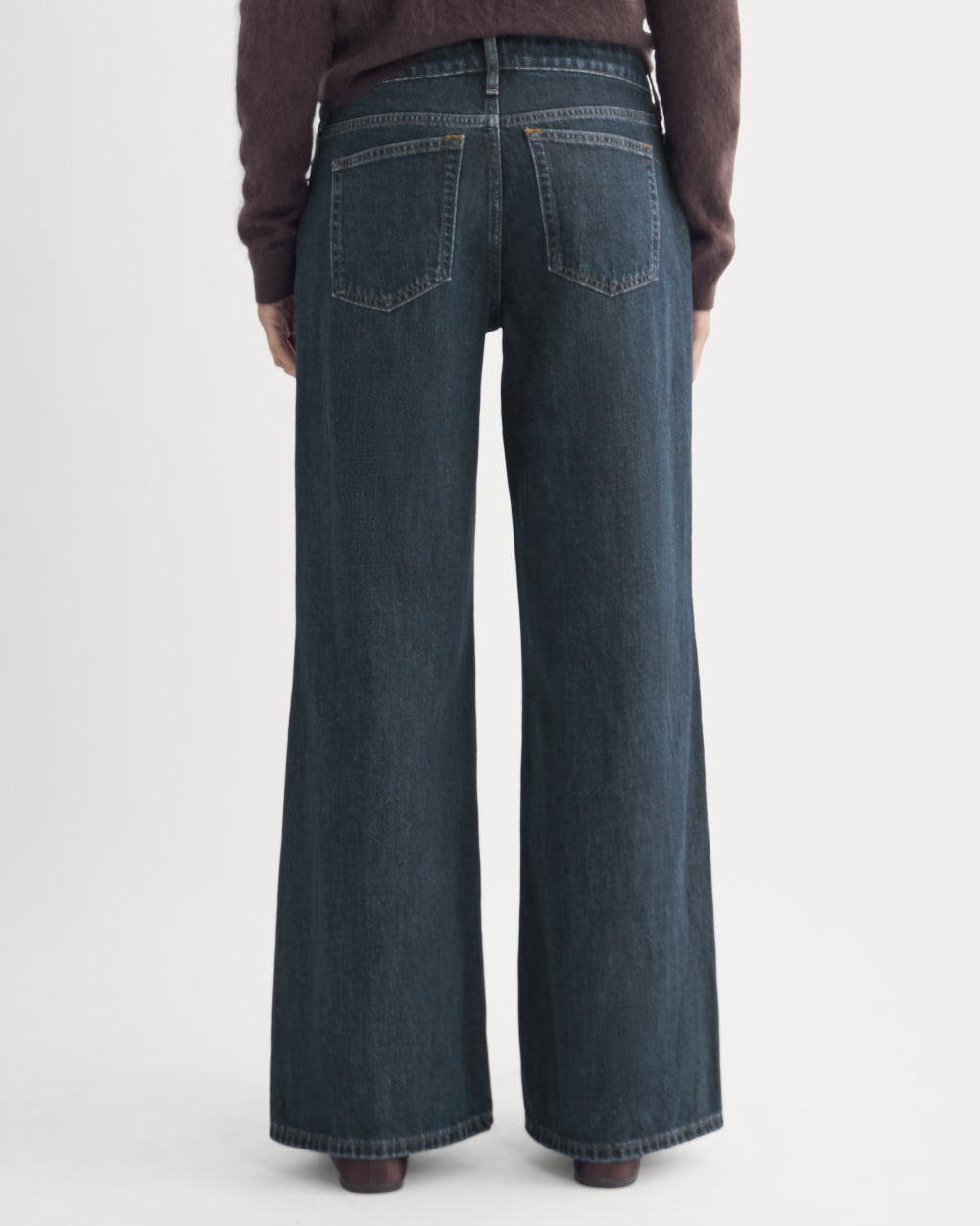 The Low-Key Jean in Dark Indigo — detail view