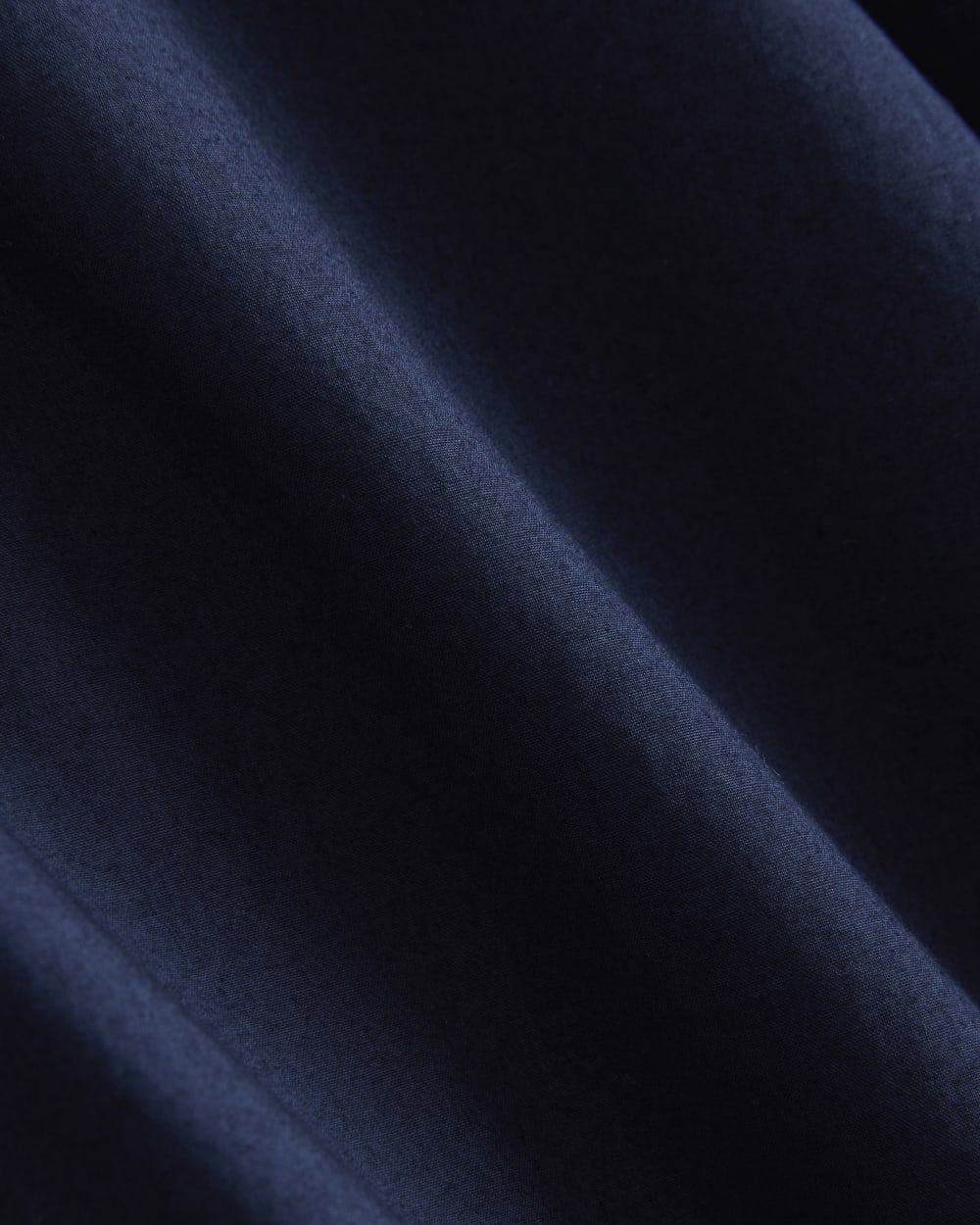 Popover Mini Shirtrdress in Ultrasoft Cotton in Navy — detail view