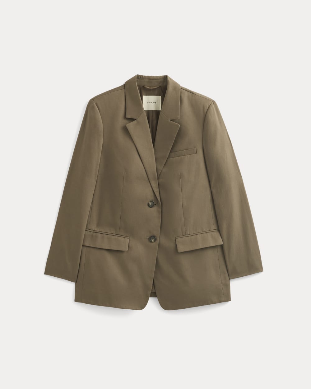 The Oversized Blazer in Buttersmooth in Deep Taupe — alternate view
