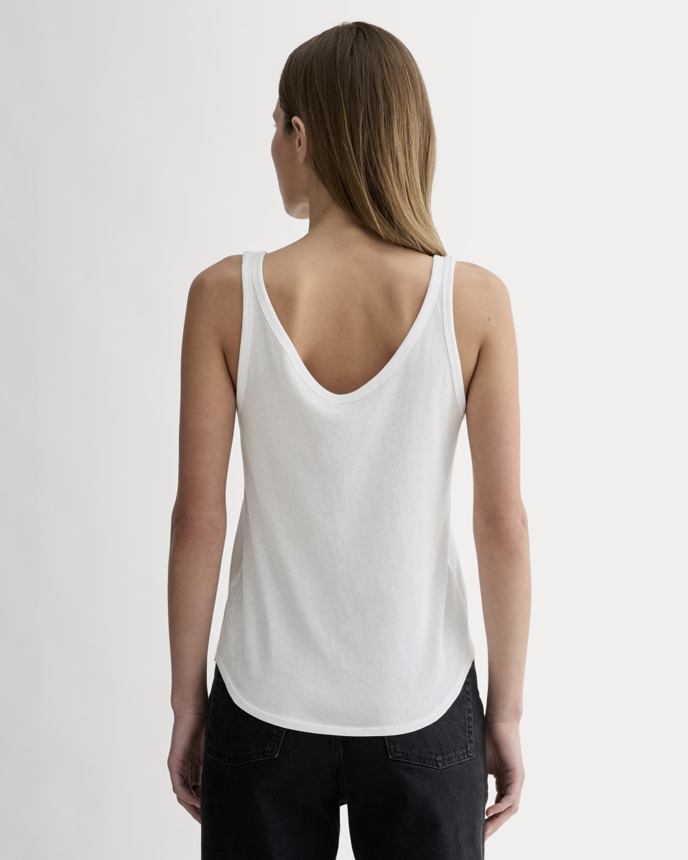 The Air Cami in White — detail view