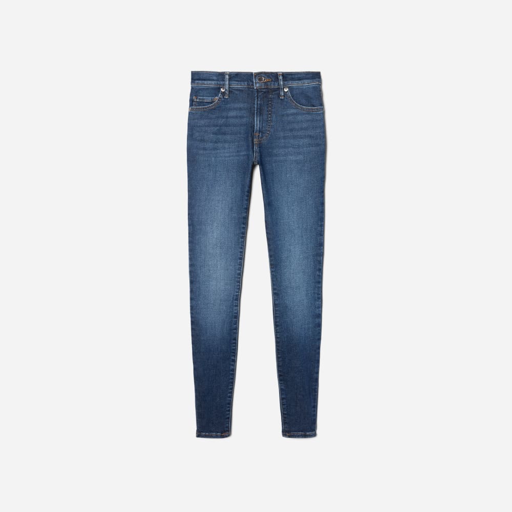 The Mid-Rise Skinny Stretch Jean in Atlantic Wash — alternate view