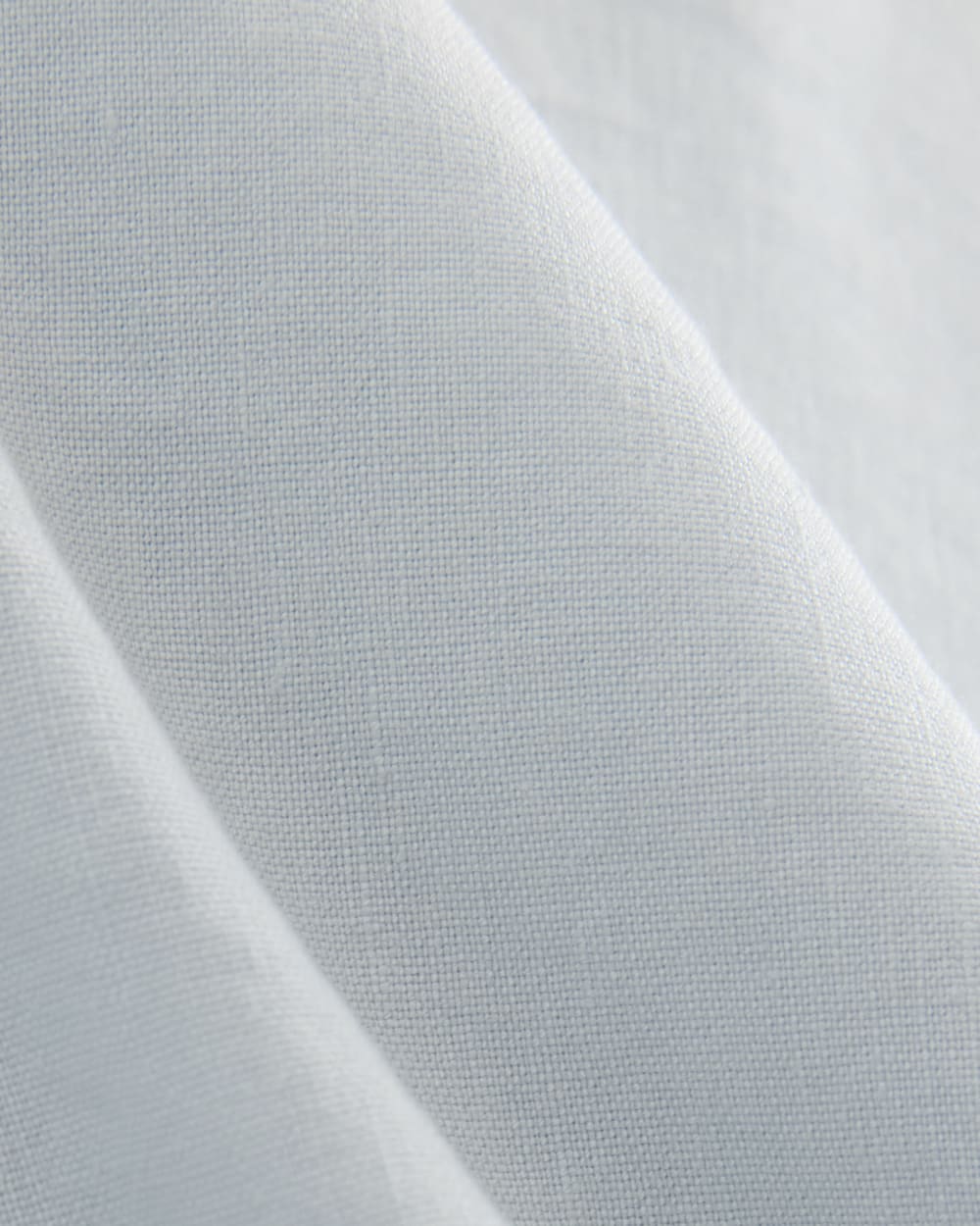The Shift Dress in Stretch Linen in Skywriting — detail view