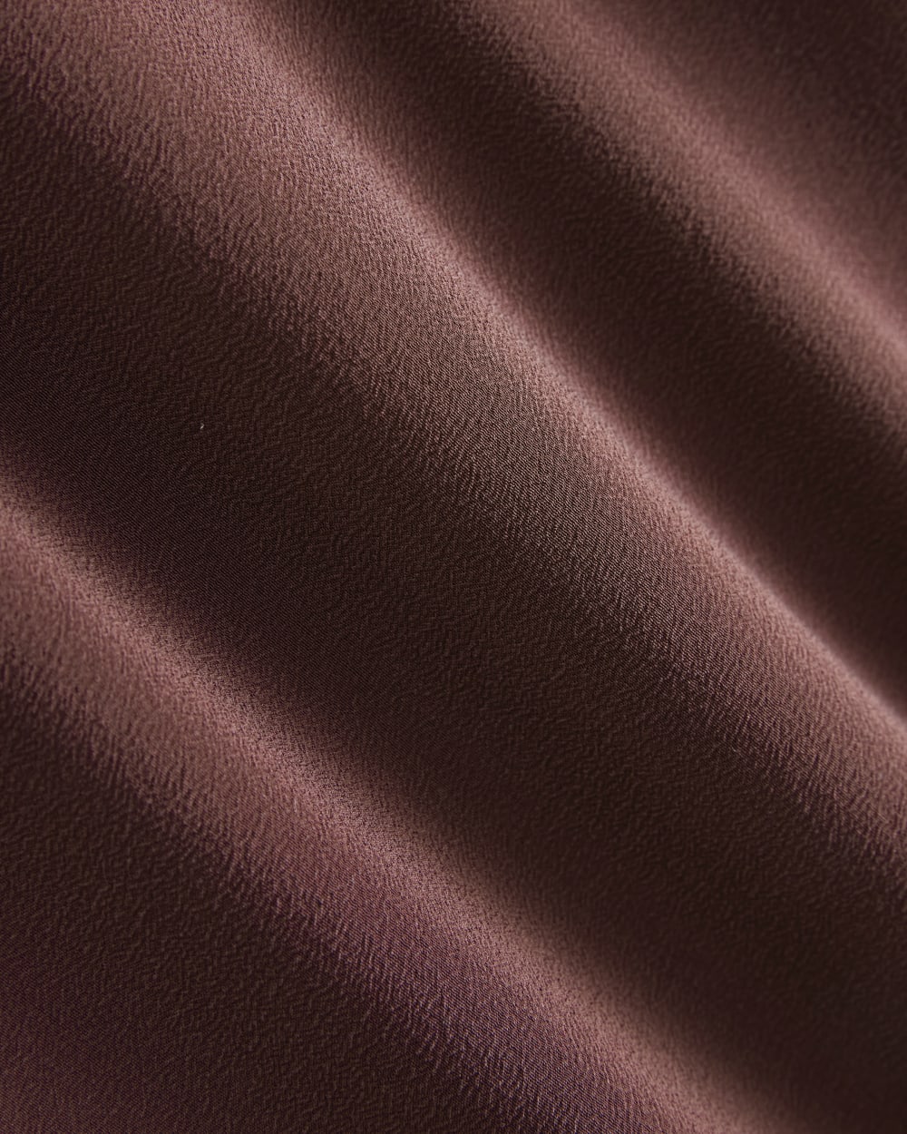The Tie Back Cami in Washable Silk in Deep Plum — detail view