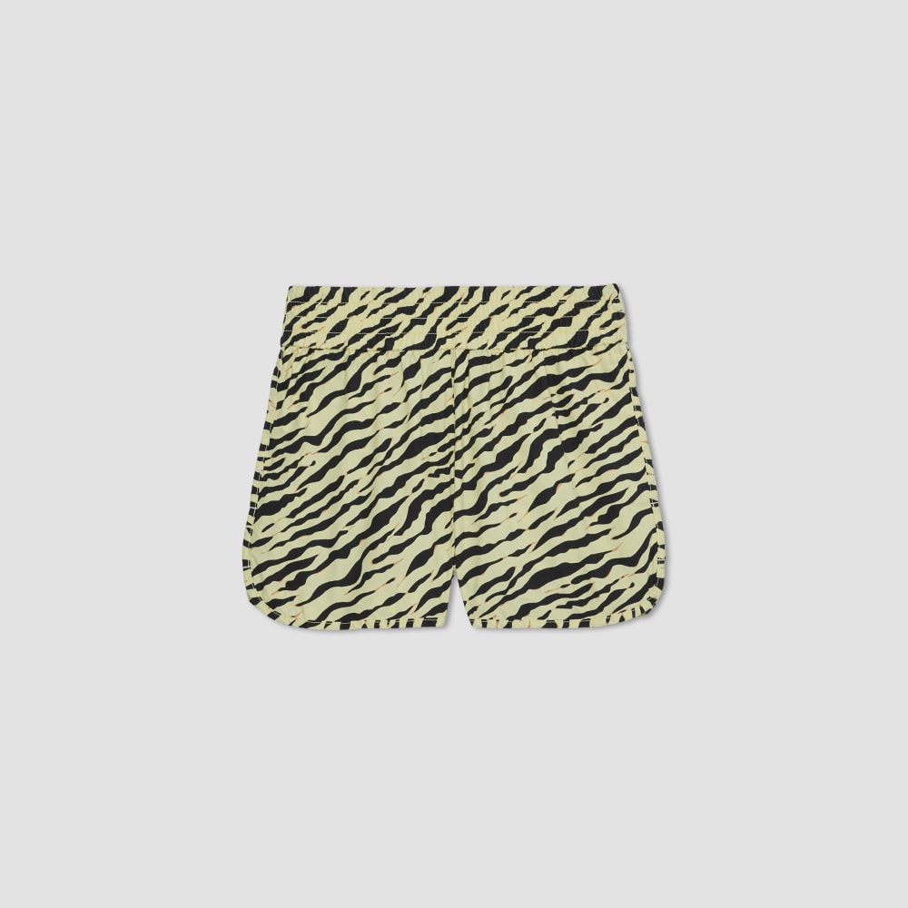 The Poplin Boxer Short in Pale Yellow Tiger Stripe — alternate view