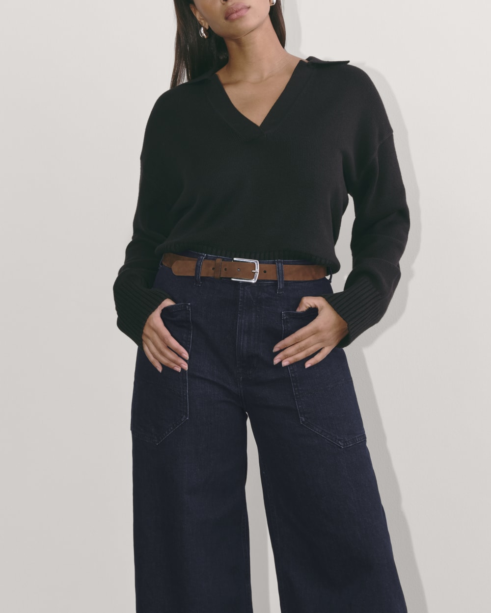 The Way-High® Gardener Jean in Deep Rinse — detail view