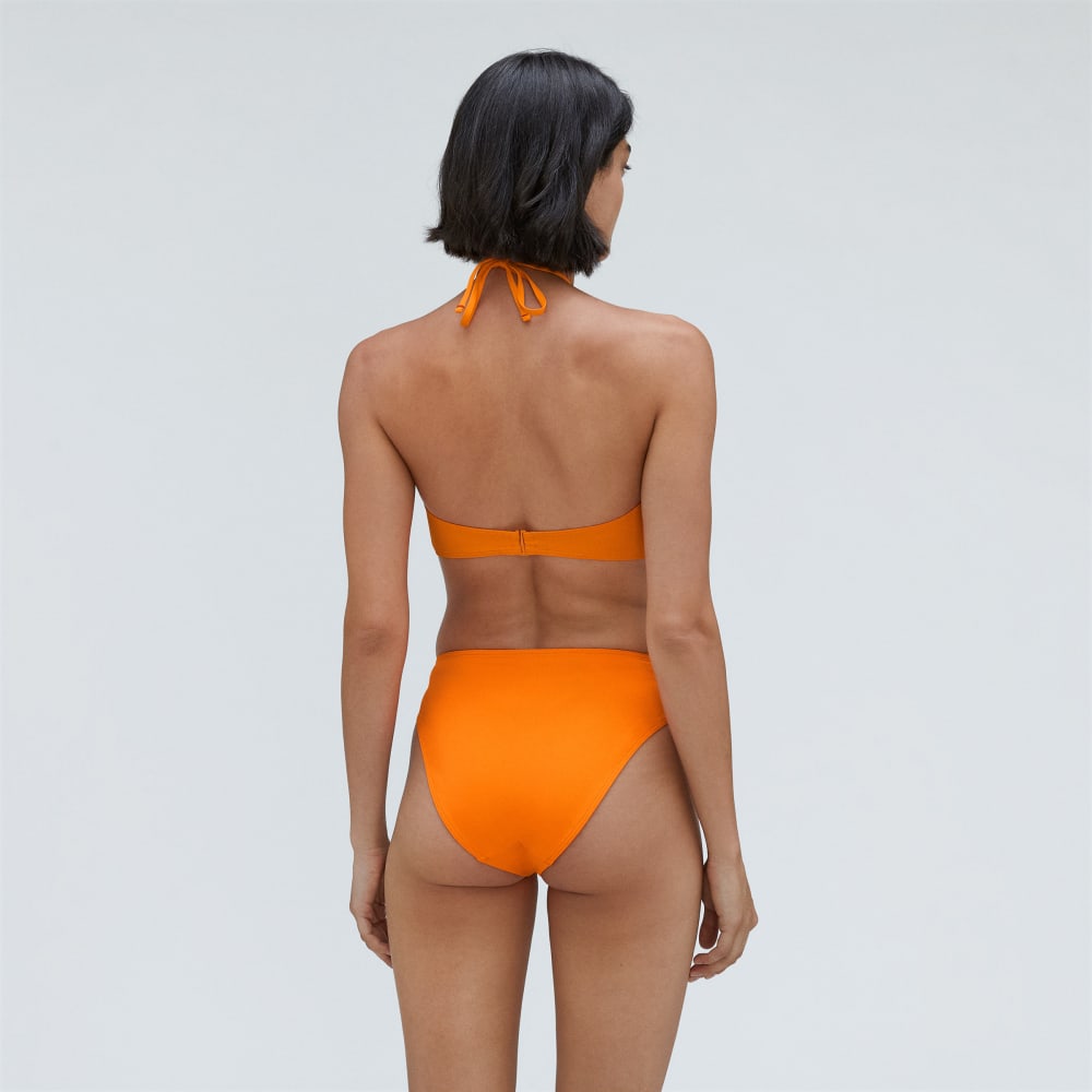 The String Bandeau Top in Turmeric — detail view