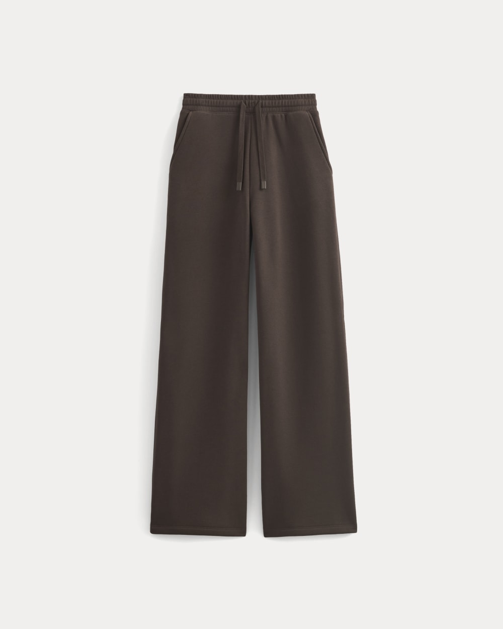 Luxe Fleece Wide-Leg Sweatpant in Dark Chocolate — alternate view