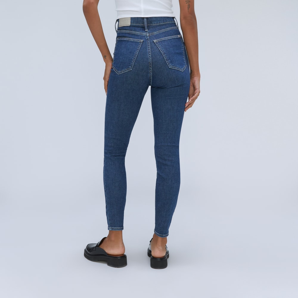 The Way-High® Skinny Jean in Mid Blue — detail view