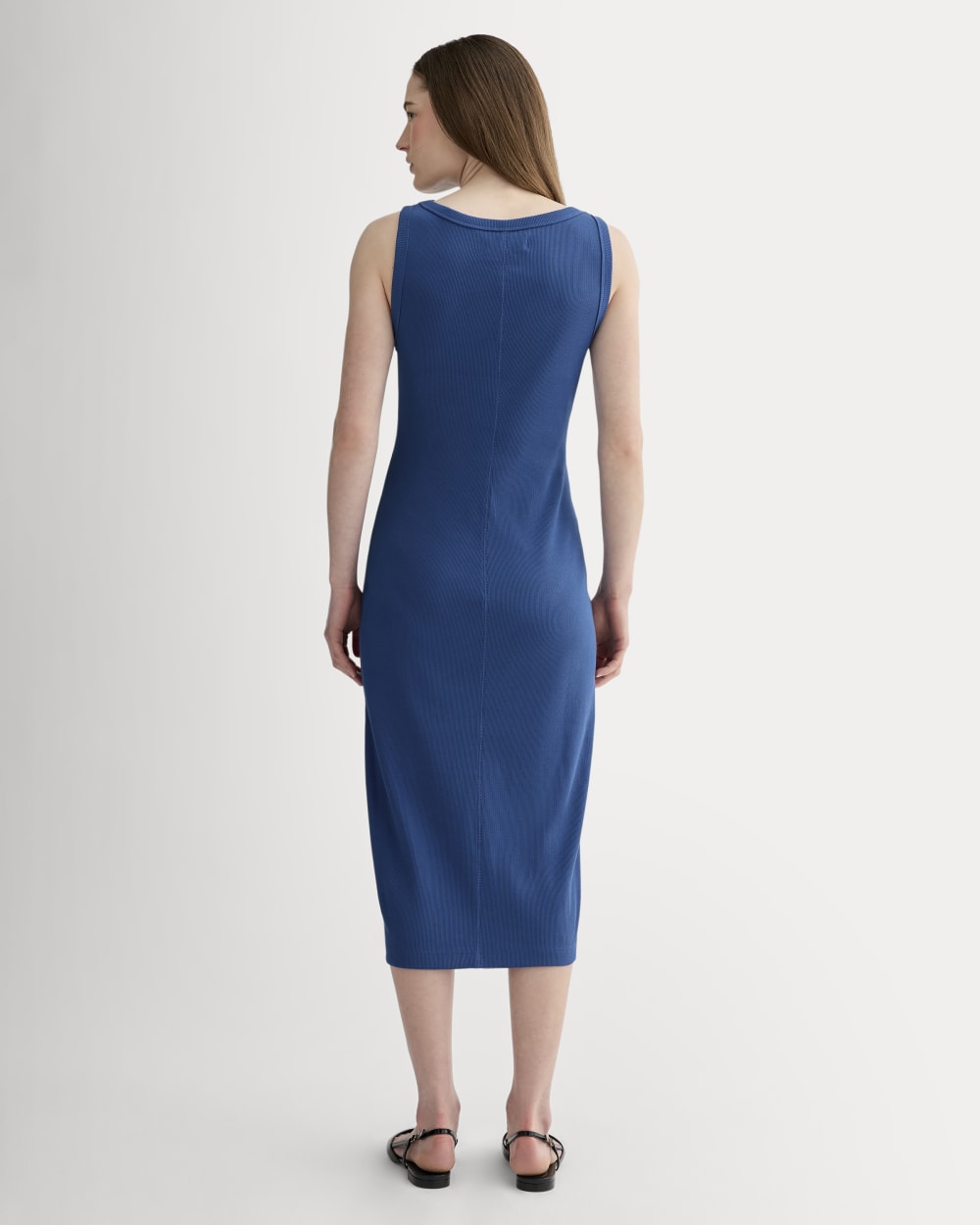 The Selfie Tank Dress in Bright Cobalt — detail view