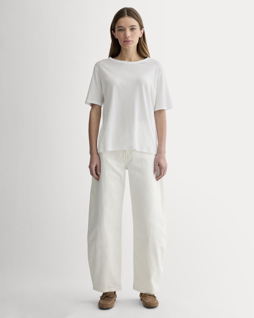 The Air Tee in White — detail view