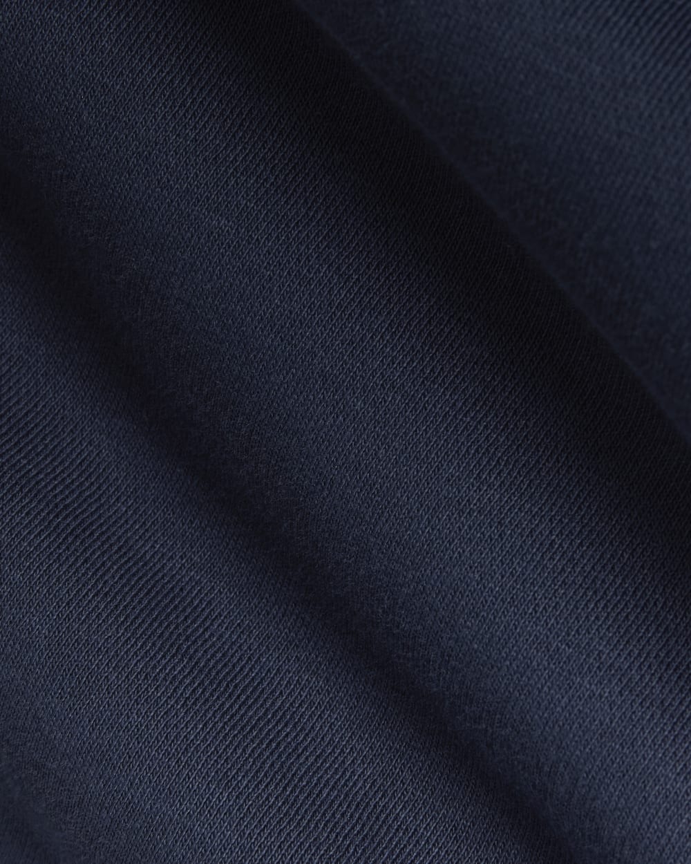 Luxe Fleece Half-Zip Sweatshirt in Navy — detail view