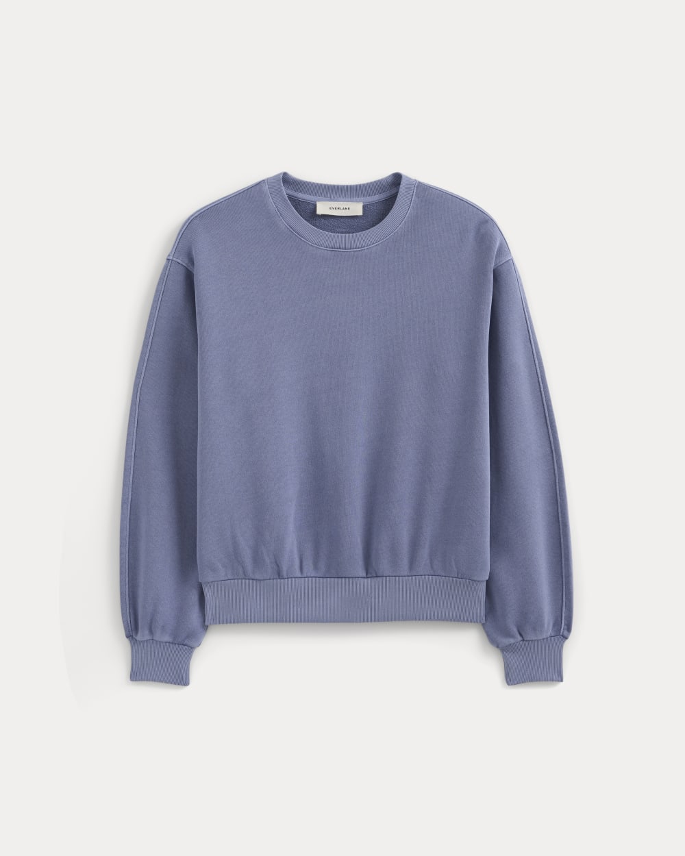 Lightweight Terry Blouson Crew in Velvet Morning — alternate view