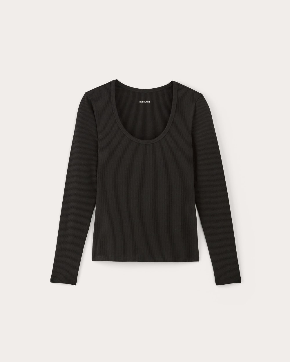 The Shimmy Long-Sleeve Tee in Black — alternate view