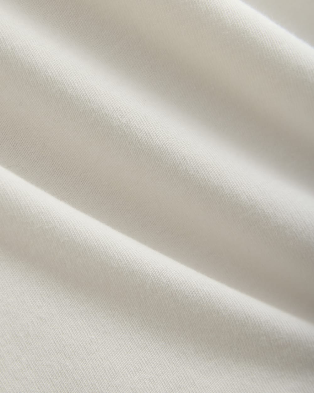 RetroSoft Cotton Square-Neck Tee in Bone — detail view