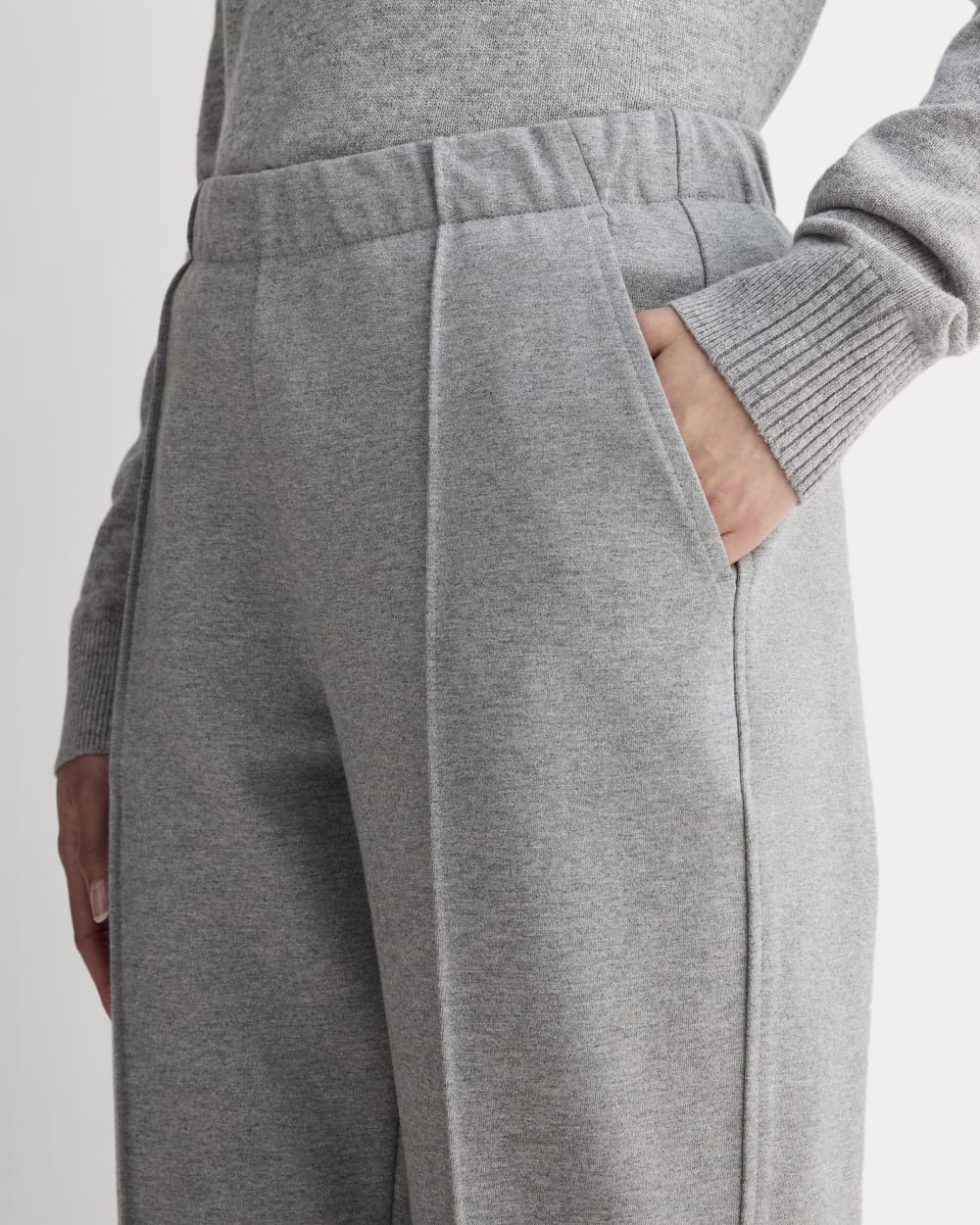 The Dream Pant® in Mid Heather Grey — detail view